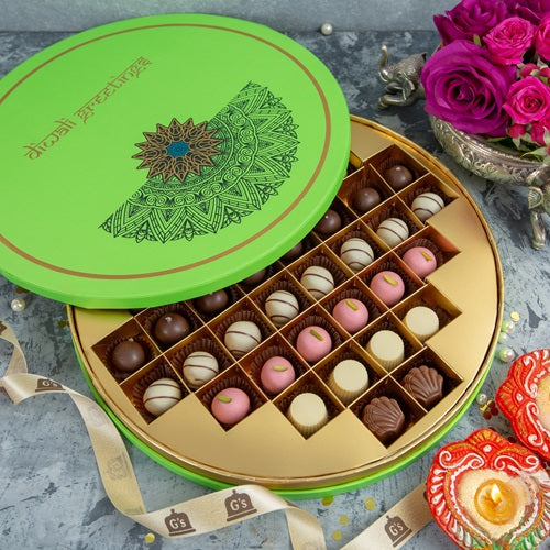 Chocolate Mithai Peacock tray