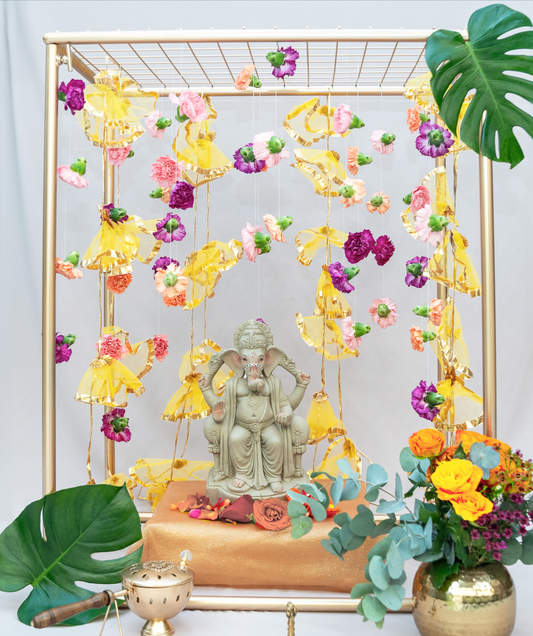 Floral  Mandir Frame